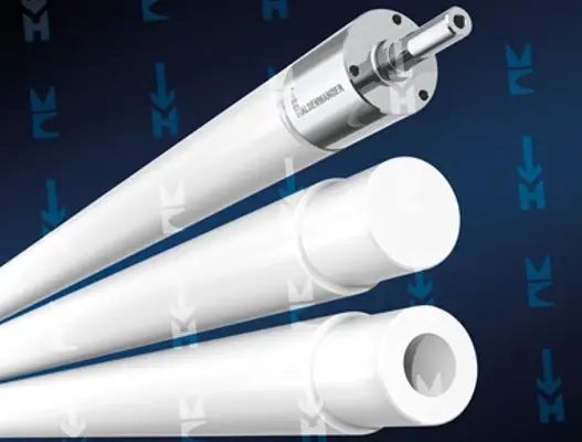 Fused silica and mullite rollers